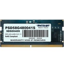 Модуль пам'яті для ноутбука SoDIMM DDR5 8GB 4800 MHz Patriot (PSD58G480041S)