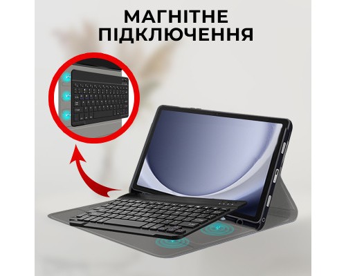 Чохол до планшета AirOn Premium Samsung Galaxy Tab A9 Plus 11'' 2023 + Bluetooth Keyboard (4822352781115)
