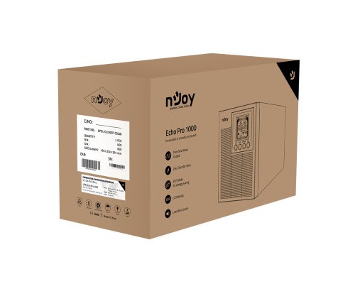 Пристрій безперебійного живлення nJoy Echo Pro 1000VA USB (UPOL-OL100EP-CG01B)