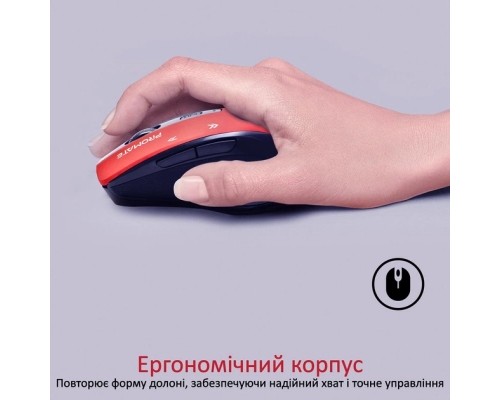 Мишка Promate Cursor Wireless Red (cursor.red)