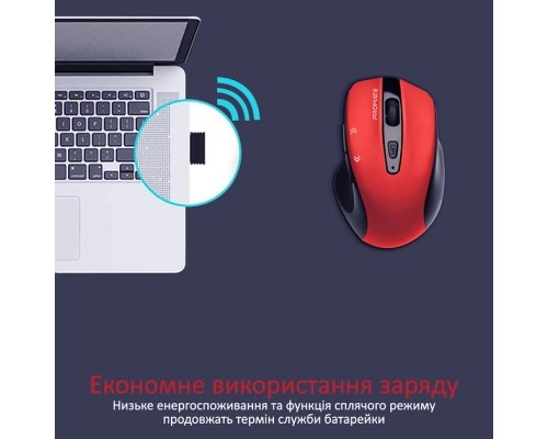 Мишка Promate Cursor Wireless Red (cursor.red)