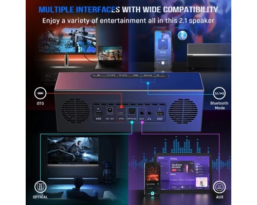 Акустична система Fifine A22 Gaming RGB Black (A22)