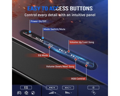 Акустична система Fifine A22 Gaming RGB Black (A22)