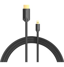 Кабель мультимедійний HDMI to Micro HDMI 1.5m V2.0 4K 60Hz 18Gbps HDR Dolby Vention (AGIBG)