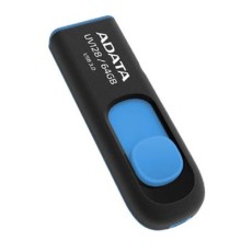USB флеш накопичувач ADATA 64Gb UV128 black-blue USB 3.0 (AUV128-64G-RBE)