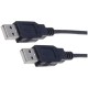 Дата кабель USB 2.0 AM/AM 1.0m Digitus (AK-300100-010-S)