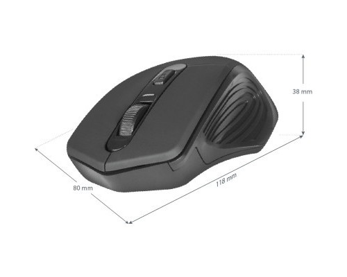 Мишка Defender Datum MB-345 Black (52345)