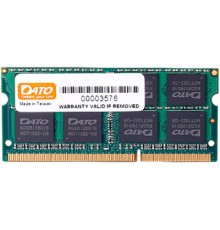 Модуль пам'яті для ноутбука SoDIMM DDR3 4GB 1600 MHz Dato (DT4G3DSDLD16)