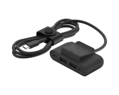 Концентратор 2хUSB-C/2хUSB-A 2.0m black Belkin (BUZ001BT2MBKB7)