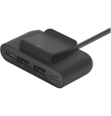 Концентратор 2хUSB-C/2хUSB-A 2.0m black Belkin (BUZ001BT2MBKB7)