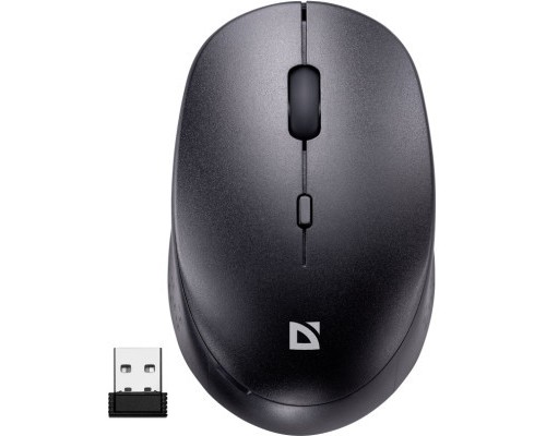Мишка Defender Auris MB-027 Silent Wireless Black (52027)