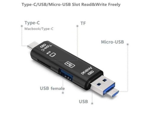 Зчитувач флеш-карт Dynamode 3-in-1 (D-188)
