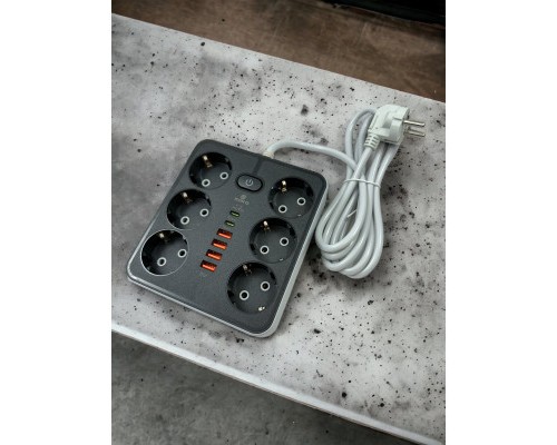 Мережевий фільтр живлення XoKo XK-SP-6-4-2-BK