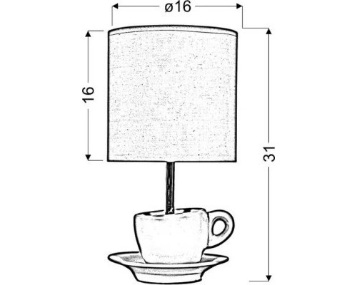 Настільна лампа Candellux 41-34809 CYNKA (41-34809)