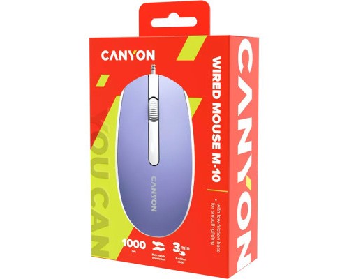 Мишка Canyon M-10 USB Mountain Lavender (CNE-CMS10ML)