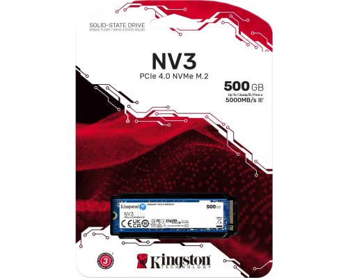 Накопичувач SSD M.2 2280 500GB Kingston (SNV3S/500G)