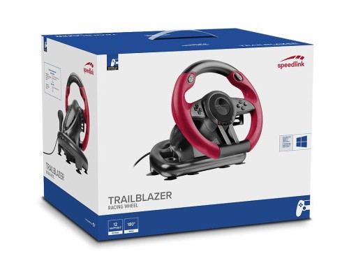 Кермо Speedlink Trailblazer Racing Wheel PC/Xbox One/PS3/PS4 Black/Red (SL-450500-BK)