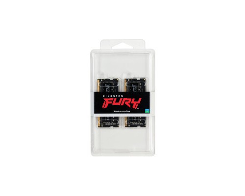 Модуль пам'яті для ноутбука SoDIMM DDR4 64GB (2x32GB) 3200 MHz Fury Impact Kingston Fury (ex.HyperX) (KF432S20IBK2/64)
