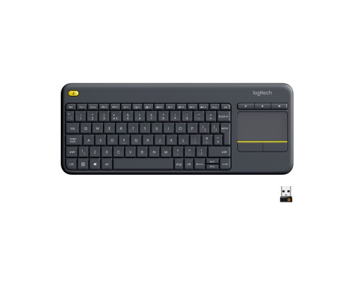 Клавіатура Logitech K400 Plus Touch Wireless UA Black (920-007145)