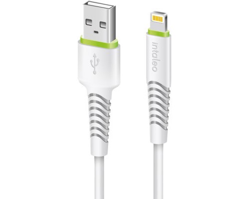 Дата кабель USB 2.0 AM to Lightning 2.0m CBFLEXL2 white Intaleo (1283126521416)