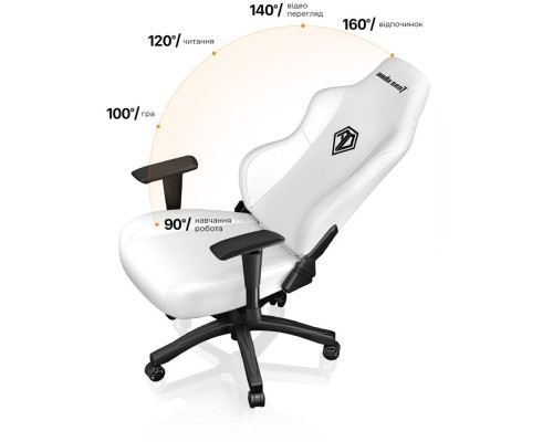 Крісло ігрове Anda Seat Phantom 3 Size L White (AD18Y-06-W-PV)