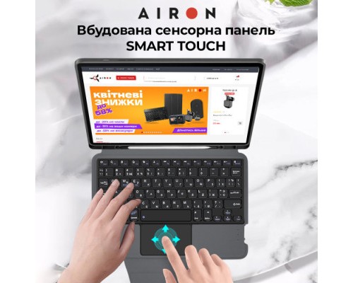 Чохол до планшета AirOn Premium Samsung Galaxy Tab S9 FE 10.9'' 2023 + Keyboard (4822352781114)