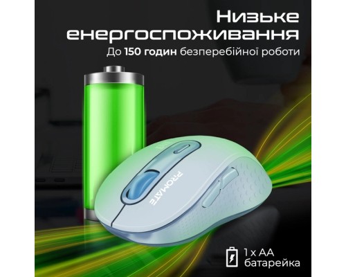 Мишка Promate Ken Wireless/Bluetooth Blue (ken.blue)