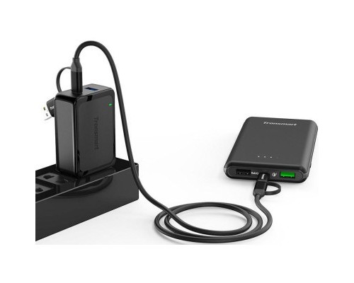 Дата кабель C4N1 4-in-1 USB Type-C Cable 1m Black Tronsmart (250290)