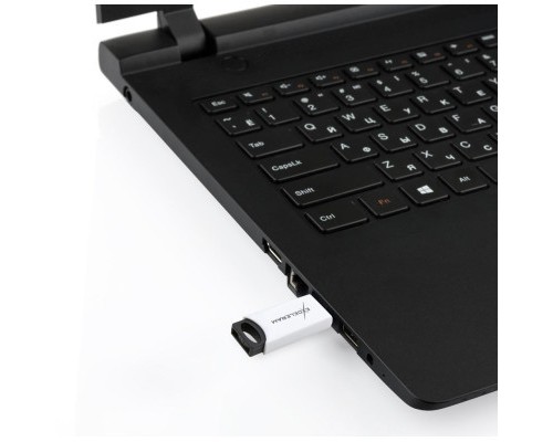 USB флеш накопичувач eXceleram 64GB H2 Series White/Black USB 2.0 (EXU2H2W64)
