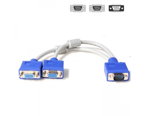 Перехідник VGA M to 2 VGA F 10 cm Atcom (10800)