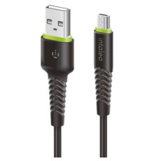 Дата кабель USB 2.0 AM to Micro 5P 2.0m CBFLEXM2 black Intaleo (1283126521430)