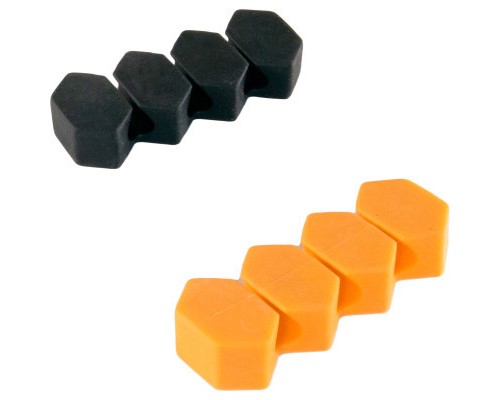 Тримач для кабелю Extradigital CC-963 Cable Clips, Black/Orange (KBC1804)