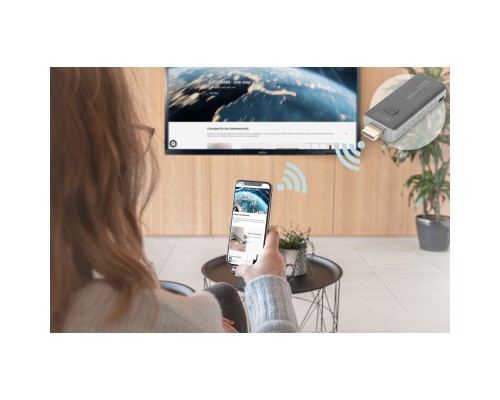 Адаптер Digitus Click Present Mini - Wireless Collaboration System HDMI, 1xTX, 1xRX (DS-55319)