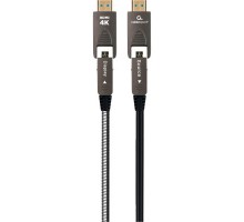 Кабель мультимедійний HDMI to HDMI A/D to A/D 20.0m V.2.0 4K 60Hz Optic (AOC) Cablexpert (CCAP-HDMIDD-AOC-20M)