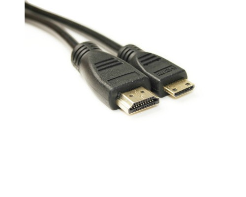 Кабель мультимедійний HDMI A to HDMI C (mini), 2.0m PowerPlant (KD00AS1273)