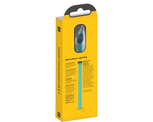 Дата кабель USB 2.0 AM to Lightning 1.0m Color Auqamarin Florence (FDC-L1-2A)