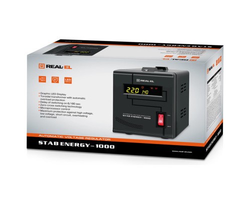 Стабілізатор REAL-EL STAB ENERGY-1000 (EL122400012)