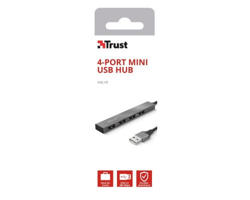 Концентратор Trust Halyx Aluminium 4-Port Mini USB Hub (23786_TRUST)