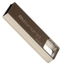 USB флеш накопичувач Mibrand 32GB Shark Silver USB 2.0 (MI2.0/SH32U4S)