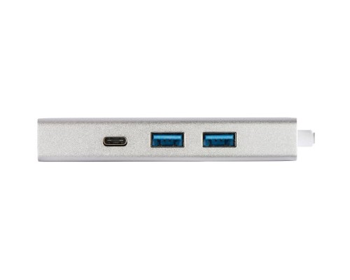 Концентратор Hama USB-C to 2x USB-A, USB-C, HDMI Aluminium Silver (00135756)