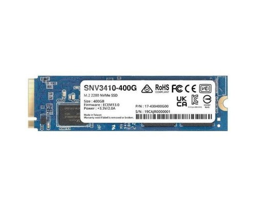 Накопичувач SSD для сервера 400GB M.2 2280 NVMe PCIe 3.0 x4 Synology (SNV3410-400G)