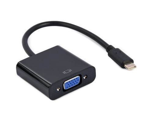Перехідник Cablexpert USB-C to VGA/Full HD60Hz (A-CM-VGAF-01)