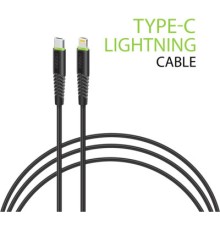Дата кабель USB-C to Lightning 1.2m CBFLEXTL1 18W black Intaleo (1283126542459)