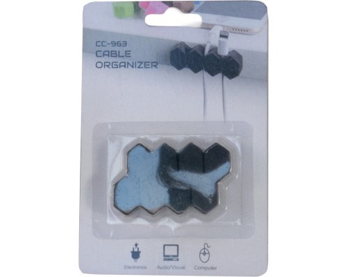 Тримач для кабелю Extradigital CC-963 Cable Clips, Black (KBC1808)