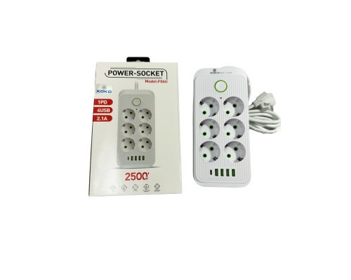 Мережевий фільтр живлення XoKo XК-SP6-4-1-WH