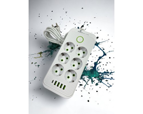 Мережевий фільтр живлення XoKo XК-SP6-4-1-WH