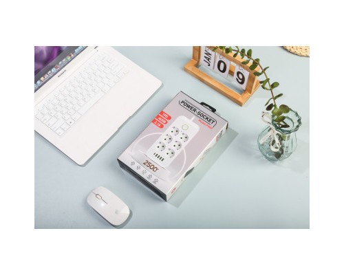 Мережевий фільтр живлення XoKo XК-SP6-4-1-WH