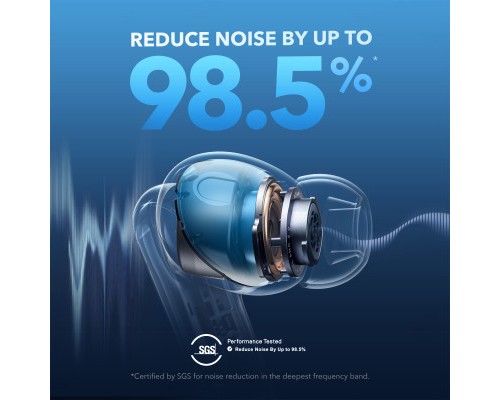 Навушники Anker SoundСore Liberty 4 NC Clear White (A3947G21)