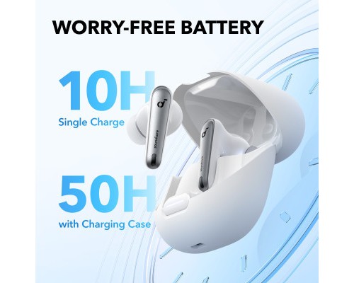 Навушники Anker SoundСore Liberty 4 NC Clear White (A3947G21)