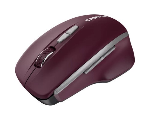 Мишка Canyon MW-21 Wireless Blue LED Burgundy (CNS-CMSW21BR)